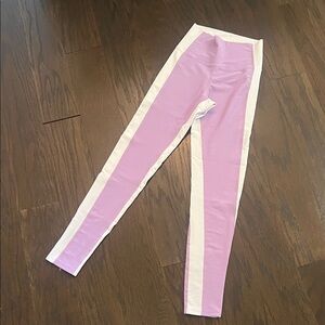 Beach Riot Lavender and White Leggings